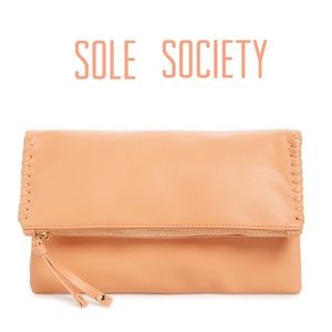 NWT Rifki Faux Leather Foldover